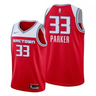 Camiseta Sacramento Kings Jabari Parker NO 33 Ciudad 2019-20 Rojo