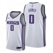 Camiseta Sacramento Kings Justin James NO 0 Association 2019-20 Blanco