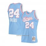 Camiseta Sacramento Kings Reggie Theus NO 24 Hardwood Classics 1985-86 Azul