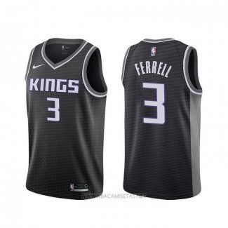 Camiseta Sacramento Kings Yogi Ferrell NO 3 Statement Negro