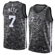 Camiseta San Antonio Spurs Chimezie Metu NO 7 Ciudad 2018 Gris