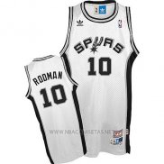 Camiseta San Antonio Spurs Dennis Rodman NO 10 Retro Blanco