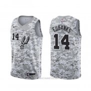 Camiseta San Antonio Spurs Drew Eubanks NO 14 Earned Camuflaje