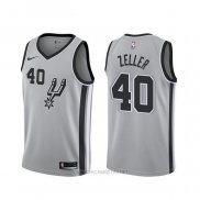 Camiseta San Antonio Spurs Tyler Zeller NO 40 Statement Gris