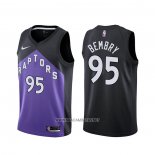 Camiseta Toronto Raptors DeAndre Bembry NO 95 Earned 2020-21 Negro Violeta