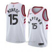 Camiseta Toronto Raptors Greg Monroe NO 15 Association 2018 Blanco