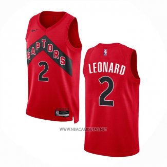 Camiseta Toronto Raptors Kawhi Leonard NO 2 Icon 2022-23 Rojo