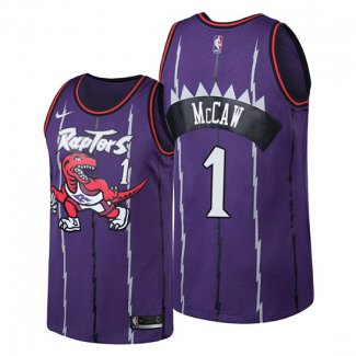 Camiseta Toronto Raptors Patrick Mccaw NO 1 Classic Edition Violeta