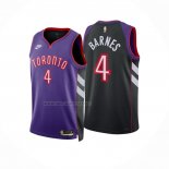 Camiseta Toronto Raptors Scottie Barnes NO 4 Classic 2024-25 Violeta