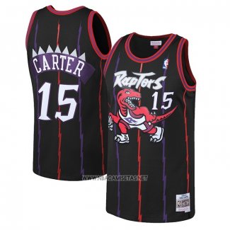 Camiseta Toronto Raptors Vince Carter NO 15 Mitchell & Ness 1998-99 Negro