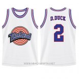 Camiseta Tune Squad Daffy Duck NO 2 Blanco