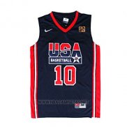 Camiseta USA 1992 Clyde Drexler NO 10 Negro