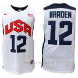 Camiseta USA 2012 James Harden NO 12 Blanco