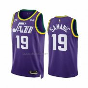 Camiseta Utah Jazz Luka Samanic NO 19 Classic 2023-24 Violeta