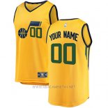 Camiseta Utah Jazz Nike Personalizada 17-18 Amarillo