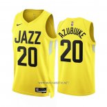 Camiseta Utah Jazz Udoka Azubuike NO 20 Icon 2022-23 Amarillo
