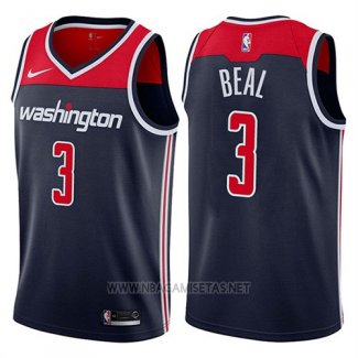 Camiseta Washington Wizards Bradley Beal NO 3 Statement 2017-18 Azul