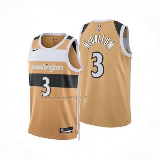 Camiseta Washington Wizards CJ McCollum NO 3 Ciudad 2025-26 Amarillo