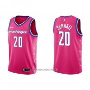 Camiseta Washington Wizards Jordan Schakel NO 20 Ciudad 2022-23 Rosa