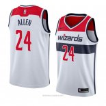 Camiseta Washington Wizards Lavoy Allen NO 24 Association 2018 Blanco