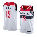 Camiseta Washington Wizards Okaro White NO 15 Association 2018 Blanco