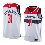 Camiseta Washington Wizards Tomas Satoransky NO 31 Association 2018 Blanco