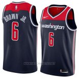 Camiseta Washington Wizards Troy Marron NO 6 Statement 2018 Negro