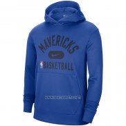 Sudaderas con Capucha Dallas Mavericks Performance Practice 2021-2022 Azul