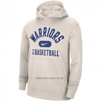 Sudaderas con Capucha Golden State Warriors Performance Practice 2021-2022 Blanco