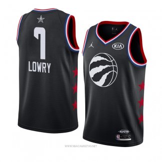 Camiseta All Star 2019 Toronto Raptors Kyle Lowry NO 7 Negro