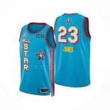 Camiseta All Star 2025 LeBron James NO 23 Azul Claro