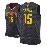 Camiseta Atlanta Hawks Vince Carter NO 15 Icon 2018 Negro