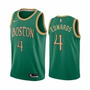 Camiseta Boston Celtics Carsen Edward NO 4 Ciudad Verde