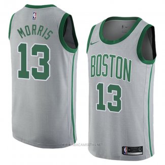Camiseta Boston Celtics Marcus Morris NO 13 Ciudad 2018 Gris