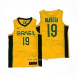 Camiseta Brasil Leandro Barbosa NO 19 2019 FIBA Baketball World Cup Amarillo