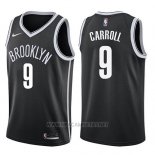 Camiseta Brooklyn Nets Demarre Carroll NO 9 Icon 2017-18 Negro