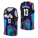 Camiseta Brooklyn Nets James Harden NO 13 Ciudad 2023-24 Negro