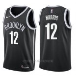 Camiseta Brooklyn Nets Joe Harris NO 12 Icon 2017-18 Negro