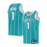 Camiseta Charlotte Hornets Malik Monk NO 1 Icon 2020-21 Verde