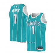 Camiseta Charlotte Hornets Malik Monk NO 1 Icon 2020-21 Verde