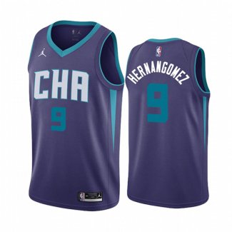 Camiseta Charlotte Hornets Willy Hernangomez NO 9 Statement Edition Violeta