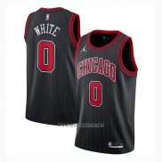 Camiseta Chicago Bulls Coby White NO 0 Statement 2020-21 Negro
