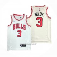 Camiseta Chicago Bulls Dwyane Wade NO 3 Association 2021 Blanco