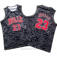 Camiseta Chicago Bulls Michael Jordan Mitchell & Ness NO 23 Negro