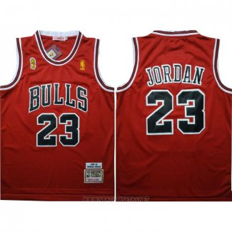 Camiseta Chicago Bulls Michael Jordan NO 23 1996-97 Finals Rojo