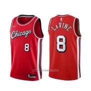 Camiseta Chicago Bulls Zach Lavine NO 8 Ciudad 2021-22 Rojo
