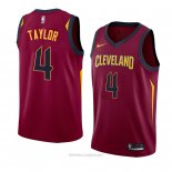 Camiseta Cleveland Cavaliers Isaiah Taylor NO 4 Icon 2018 Rojo