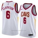 Camiseta Cleveland Cavaliers Jordan Clarkson NO 6 Association 2018 Blanco
