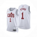 Camiseta Cleveland Cavaliers Max Strus NO 1 Association 2024-25 Blanco