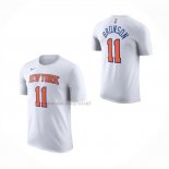 Camiseta Corta Manga New York Knicks Jalen Brunson NO 11 Blanco